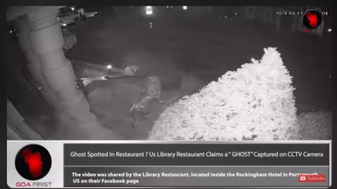 Un fantôme détecté par la caméra de surveillance d’un restaurant