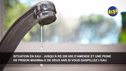 Situation en eau : Jusqu’à Rs 200 000 d’amende et une peine de prison maximale de deux ans si vous gaspillez l’eau