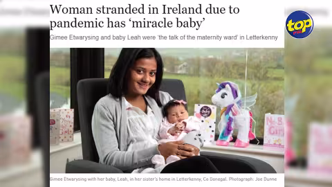 L’histoire a fait le tour du comté de Donegal : Une Mauricienne bloquée en Irlande donne naissance à une belle petite fille