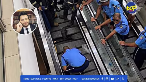 Incident d’escalator à Grand Baie La Croisette