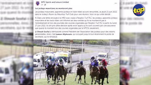 Hippisme : testé positif à la cocaïne, le jockey Marcos Ribeiro clame son innocence, selon son avocat Me Taij Dabycharun