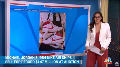 Les baskets emblématiques de Michael Jordan vendues à Rs 60,2 millions aux enchères
