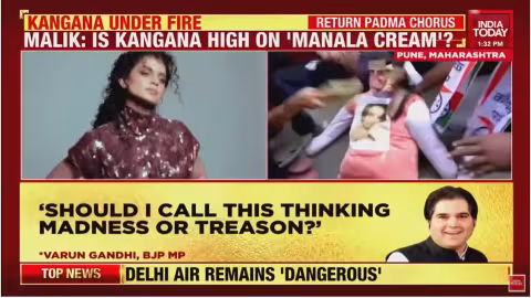 Des effigies de Kangana Ranaut traînées dans la boue et frappées à cause d’une déclaration