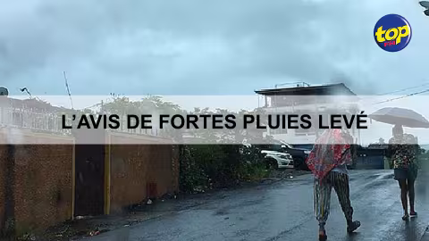 Météo : L’avis de fortes pluies levé à 18 heures