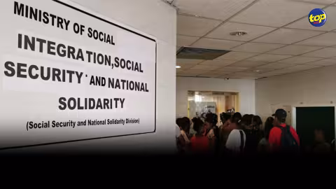 Le bureau de la Sécurité sociale à Port-Louis