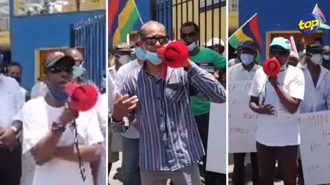 Devant les locaux du ministère de Sudheer Maudhoo : manifestation des pêcheurs ce matin pour contester la lump sum de Rs 52 500