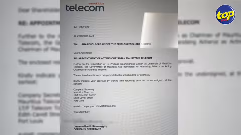 Mauritius Telecom : Anandsing Acharuz nommé président par intérim après la démission de Phillippe Epaminondas Gaston