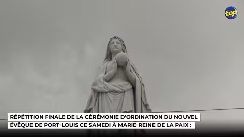 Répétition finale de la cérémonie d’ordination du nouvel Évêque de Port-Louis ce samedi à Marie-Reine de la Paix : « Monseigneur Durhône et le cardinal Piat viendront s’habiller chez moi », confie Françoise Lo Fan, habitante du Ward IV