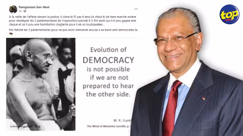 Réintégration des trois députés de l’opposition suspendus du Parlement : « Pravind Jugnauth n’avait pas le choix », affirme Navin Ramgoolam