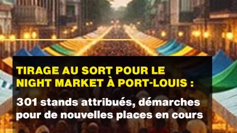 Tirage au sort pour le Night Market à Port-Louis : 301 stands attribués, démarches pour de nouvelles places en cours 
