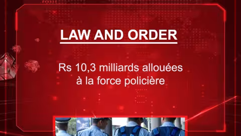 Law & Order : Rs 10,3 milliards allouées à la force policière