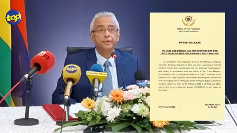 Situation sanitaire à Rodrigues : les élections régionales repoussées au 27 février