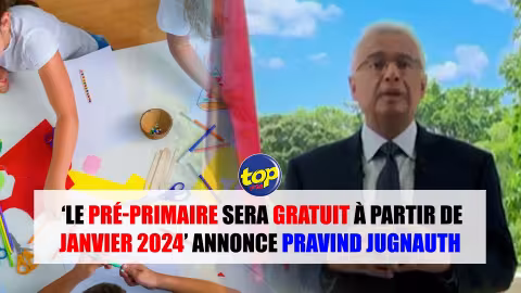 Éducation : ‘Le pré-primaire sera gratuit à partir de janvier 2024’ annonce Pravind Jugnauth