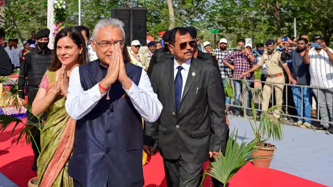 Pravind Jugnauth se trouve au Gujarat, en Inde