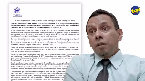 Maurice 49e sur l’indice de perception de la corruption de Transparency International : « Les institutions doivent pouvoir opérer en toute indépendance », affirme Rajen Bablee, qui réclame que l’Electoral Supervisory Commission soit dotée de pouvoirs