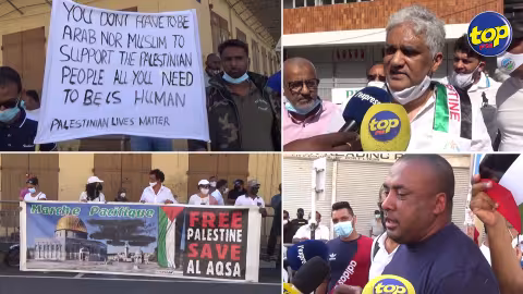 Violence au Proche-Orient : Une manifestation symbolique pour soutenir la Palestine