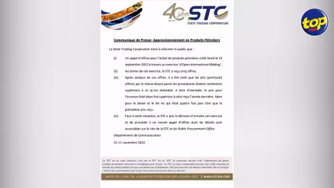 Carburants : la STC change de stratégie et lance un appel d’offres pour six mois