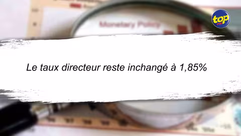 Réunion du Monetary Policy Committee : Le taux directeur reste inchangé à 1,85%
