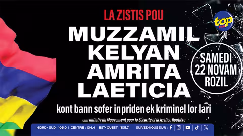 « Asé ! Stop à bann criminel lor la route ! » : une marche pour la justice et la sécurité routière ce samedi à Rose-Hill