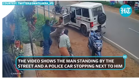 Bravoure : Un policier indien combat un homme armé d’un énorme sabre