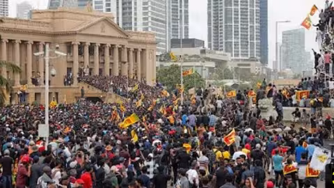Le people sri lankais bloque la fuite de leur président vers Dubaï