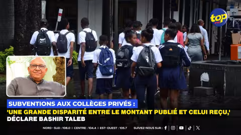 Subventions aux collèges privés : 'une grande disparité entre le montant publié et celui reçu,' déclare Bashir Taleb