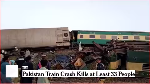Au moins 33 morts dans un accident ferroviaire au Pakistan hier
