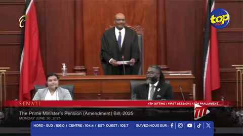 Réforme des pensions des Premiers ministres à Trinité-et-Tobago : adoptée avec 27 votes à la Chambre et 20 au Sénat