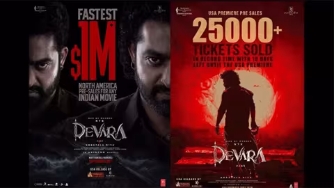 NTR’s Devara Is Unstoppable: Fastest Indian Film To Cross $1 Million Pre-Sales Tickets In North America