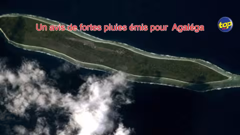Météo : Un avis de fortes pluies émis pour  Agaléga, valable à partir de 10 :00 ce mercredi, jusqu’à la même heure demain