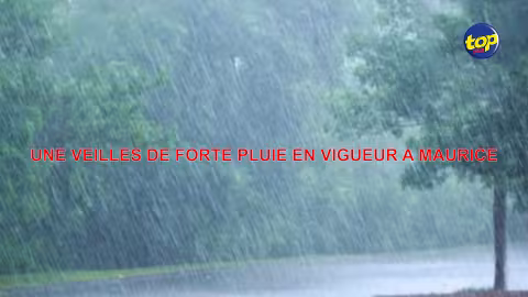 Un avis de veille de fortes pluies  émis à 04 :30 ce jeudi matin : Des averses modérées à localement fortes, accompagnées d’orages  attendues à partir de 13 :00