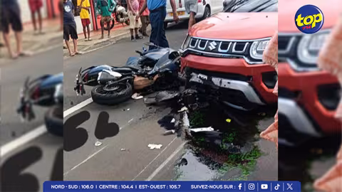 Accident fatal à Deep River, Olivia : Un motocycliste décède sur le coup après une collision avec une voiture