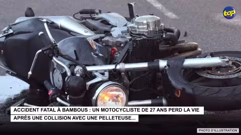 Accident fatal à Bambous : Un motocycliste de 27 ans perd la vie après une collision avec une pelleteuse…
