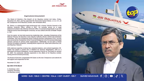 Leadership renforcé à Air Mauritius : Dheerendra Kumar Dabee, un expert juridique à la tête du Conseil d’Administration