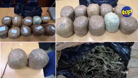 Dans le nord du pays ce matin: 2 personnes arrêtées avec du cannabis valant RS 15 millions
