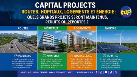 Capital projects - Routes, hôpitaux, logements et énergie : quels grands projets seront maintenus, réduits ou reportés ?