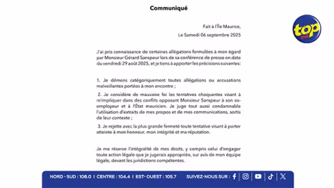 Conflits autour de la BOM : Tevin Sithanen réfute toutes les allégations formulées à son encontre par Gérard Sanspeur 