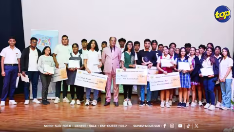 Développement des infrastructures et concours de rédaction : les jeunes talents mauriciens récompensés pour leurs idées