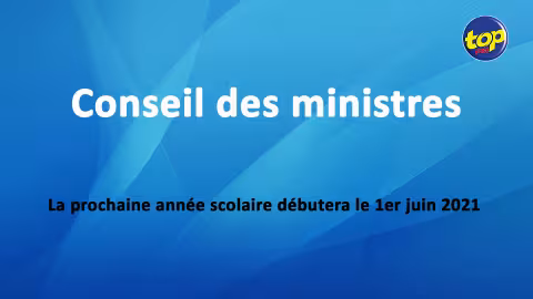 La prochaine année scolaire débutera le 1er juin 2021
