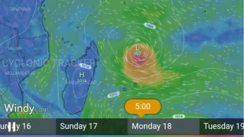 Cyclone Tracker prévoit qu’un cyclone prendra naissance ce week-end et menacera Maurice