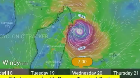Prédiction de la trajectoire d’Éloise par Cyclonic Tracker