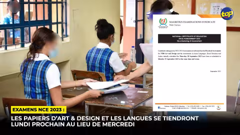 Examens NCE 2023 : Les papiers d’Art & Design et les langues se tiendront lundi prochain au lieu de mercredi