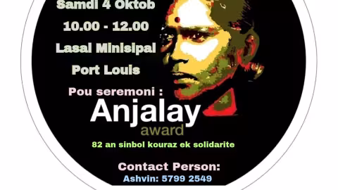 Anjalay Award 2025 : Courage et engagement syndical récompensés ce samedi