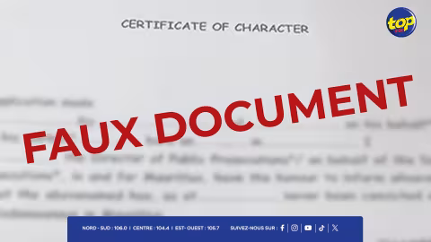 Mise en garde du DPP contre un faux document de moralité en circulation : une vérification est impérative, dit-il
