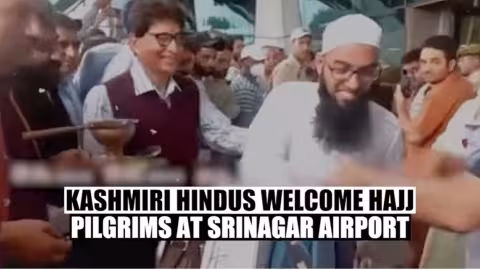 Des hindous du Cachemire accueillent les pèlerins du Hajj avec «aarti» à l’aéroport de Srinagar