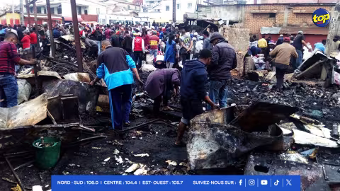 Incendie à Antananarivo, Madagascar