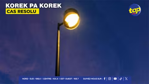 Korek pas korek : Des lampadaires réparés après le cri du cœur de Steffy