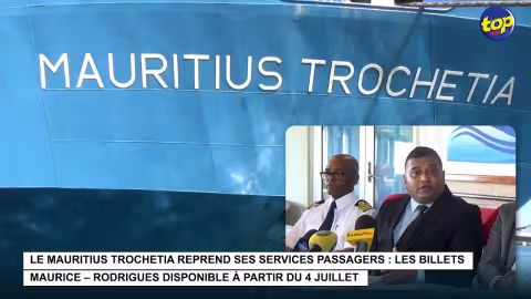 Le Mauritius Trochetia reprend ses services passagers : les billets Maurice – Rodrigues disponible à partir du 4 juillet