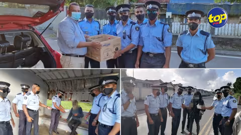 Élan de solidarité : des policiers distribuent des repas aux SDF à Curepipe