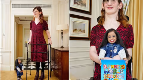 quand la femme la plus grande rencontre celle qui est la plus petite du monde